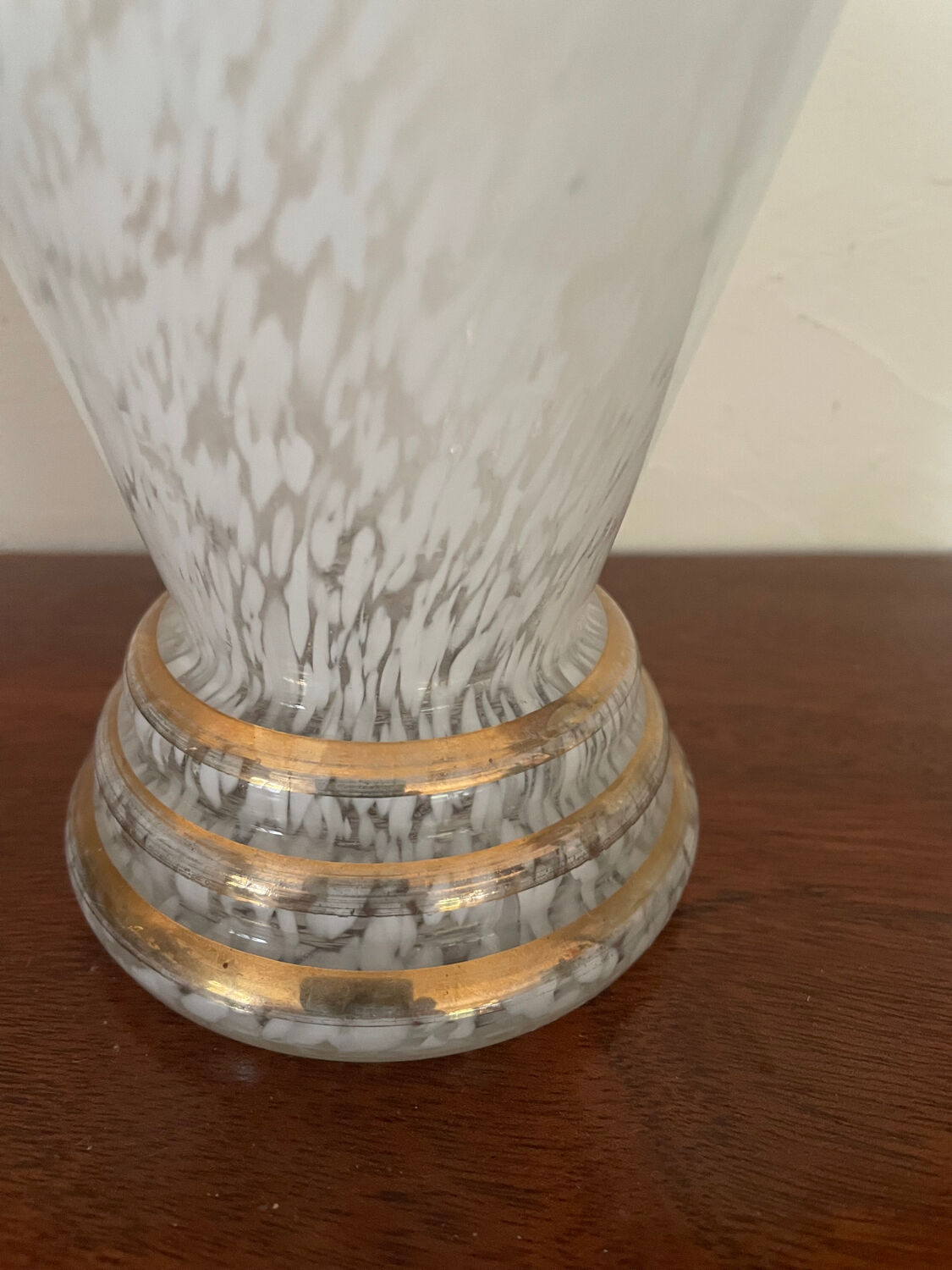 Vase in clichy glass art deco
