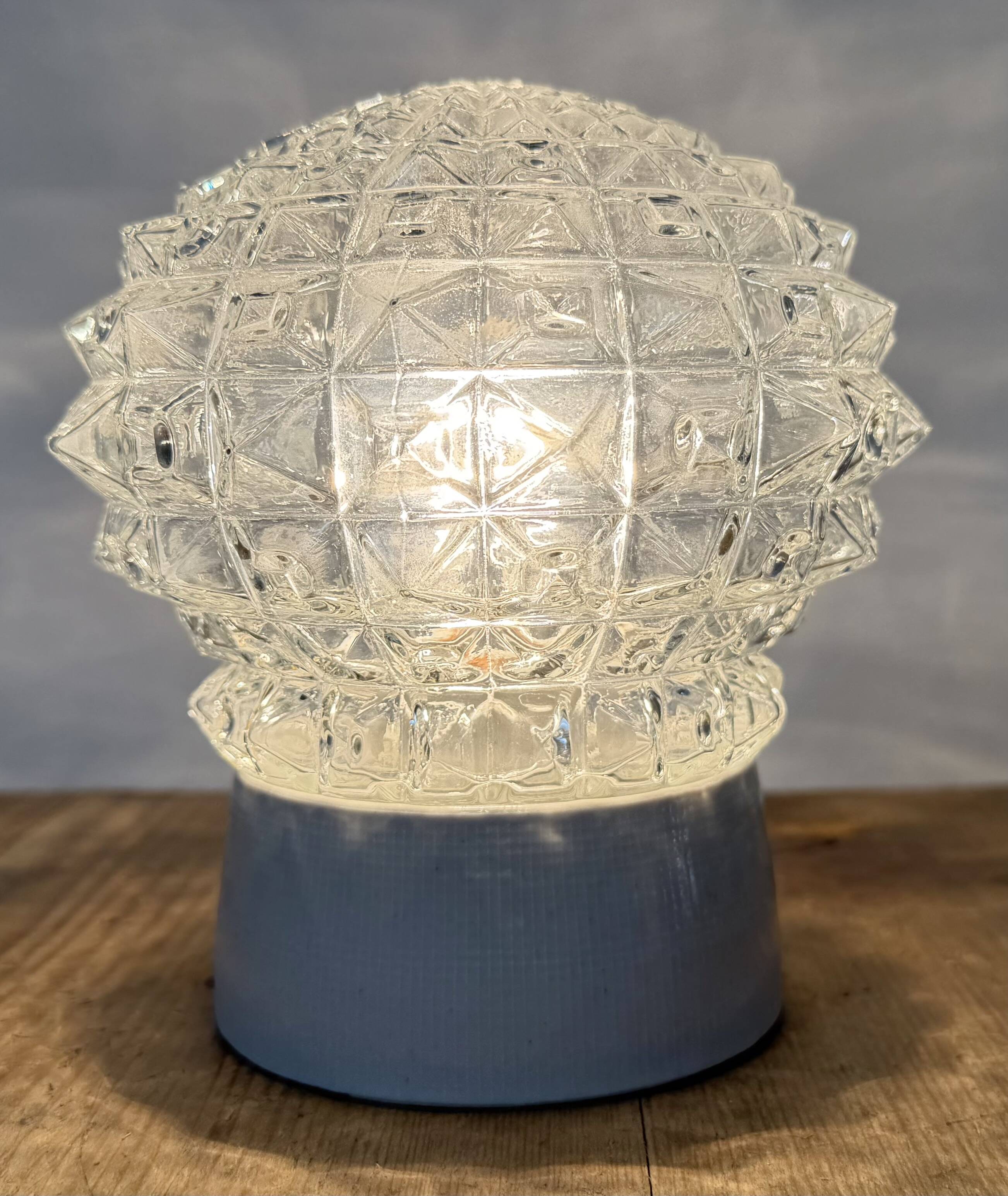 Vintage White Porcelain Ceiling Light, 1970s