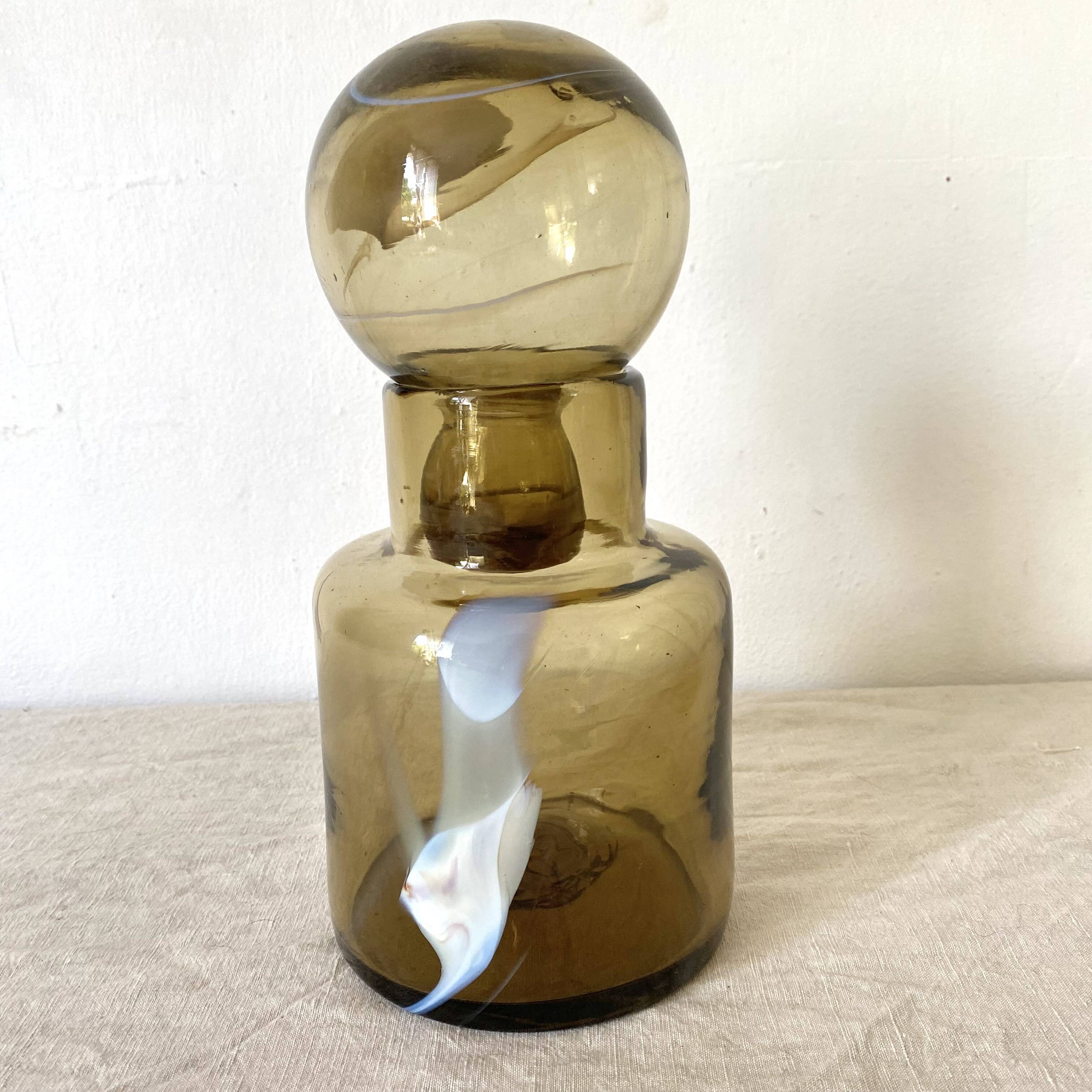 Moorish blown glass carafe from the 70s