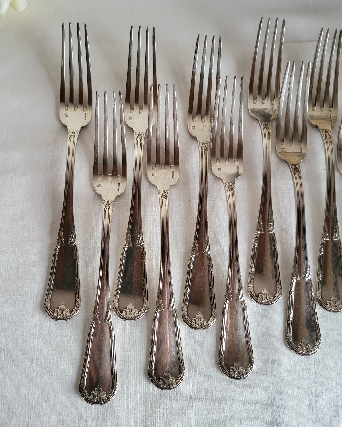 12 Fourchettes en métal argenté Boulenger Couverts de table