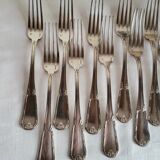 12 Fourchettes en métal argenté Boulenger Couverts de table