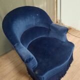 Blue toad armchair