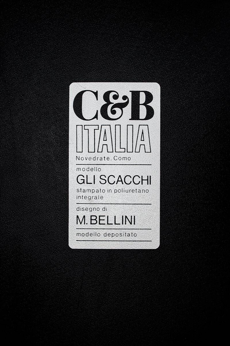 Coffee table Gli Scacchi by Mario Bellini for C&B Italia, 1971