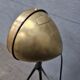 Former Ducellier Paris lighthouse in polished brass on gold tripod and adjustable black