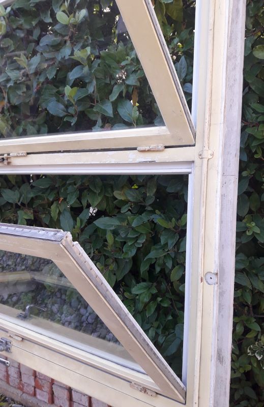 Wooden canopy 3 windows with bellows and abbatant