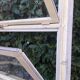 Wooden canopy 3 windows with bellows and abbatant