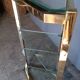 Neckline console metl gilded glass ep 1970