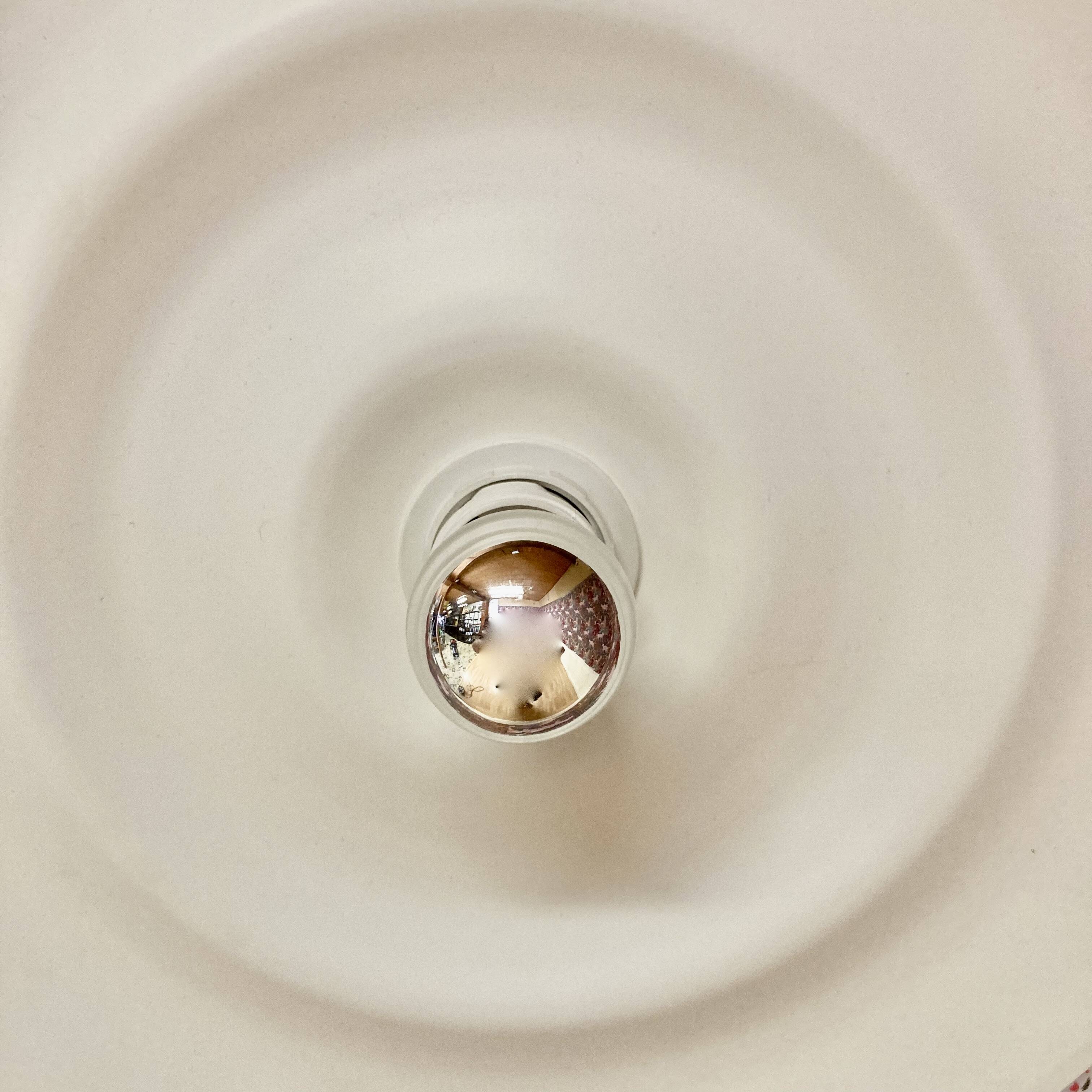 Large Scandinavian design metal wall light.