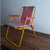 Fauteuil de camping pliable pour enfant vintage