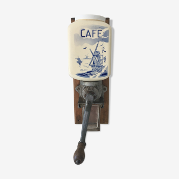 Old wall-mounted coffee grinder