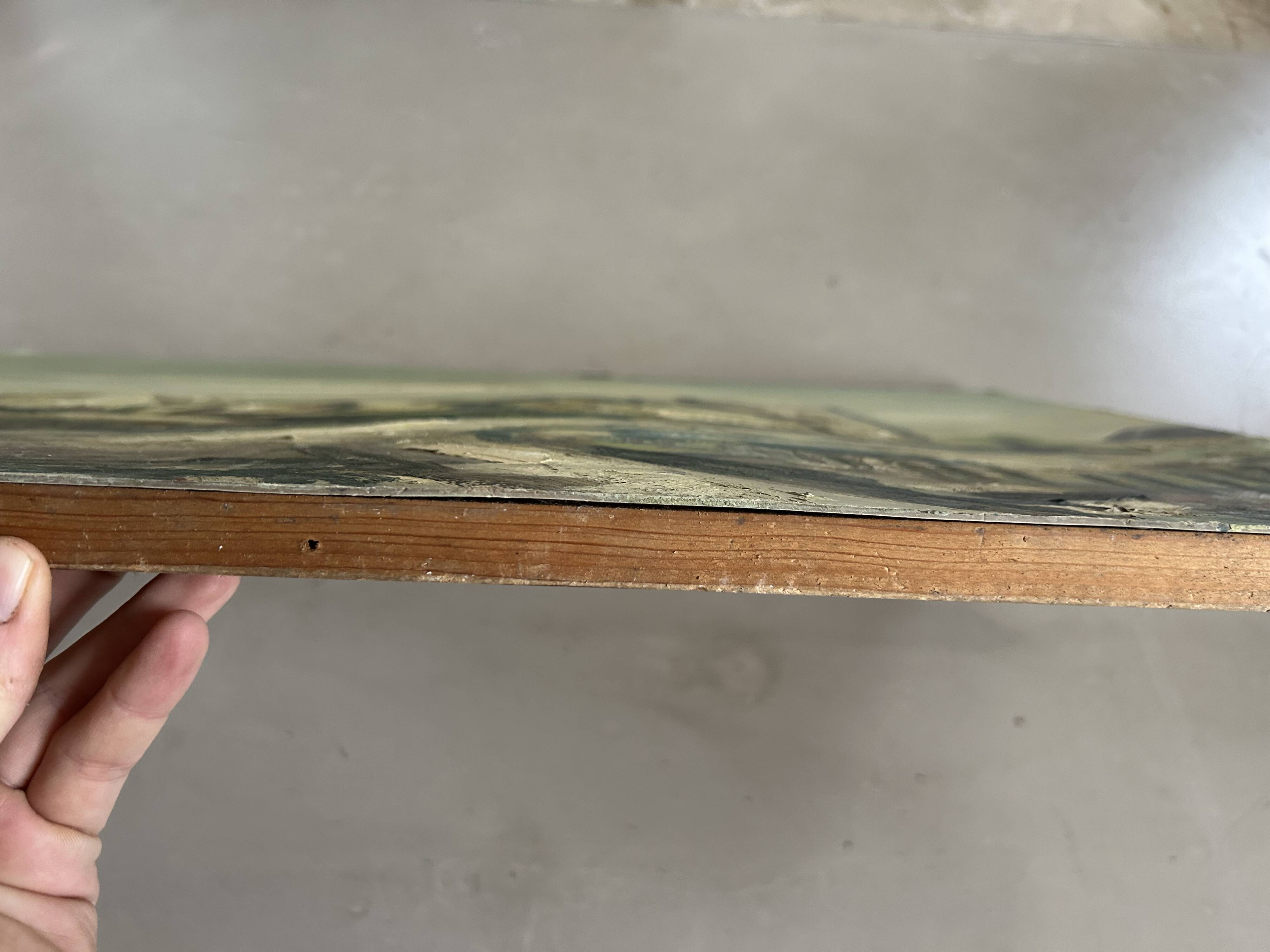 Antique painting signed