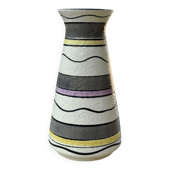Vase en céramique Interesting Bay Keramik, Allemagne Années 1970