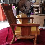 Old set sofa and rattan chair and caning