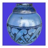 Vase en grés bleu vers 1930