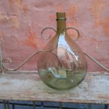 Old demijohn bubbled glass - 5 1/2 liters
