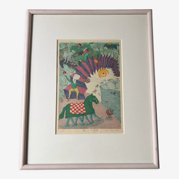 Original lithograph, signed year 1980