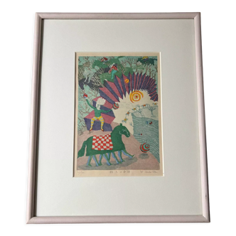 Lithographie originale, signée année 1980