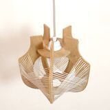 Suspension fil et bois des années 60-70.