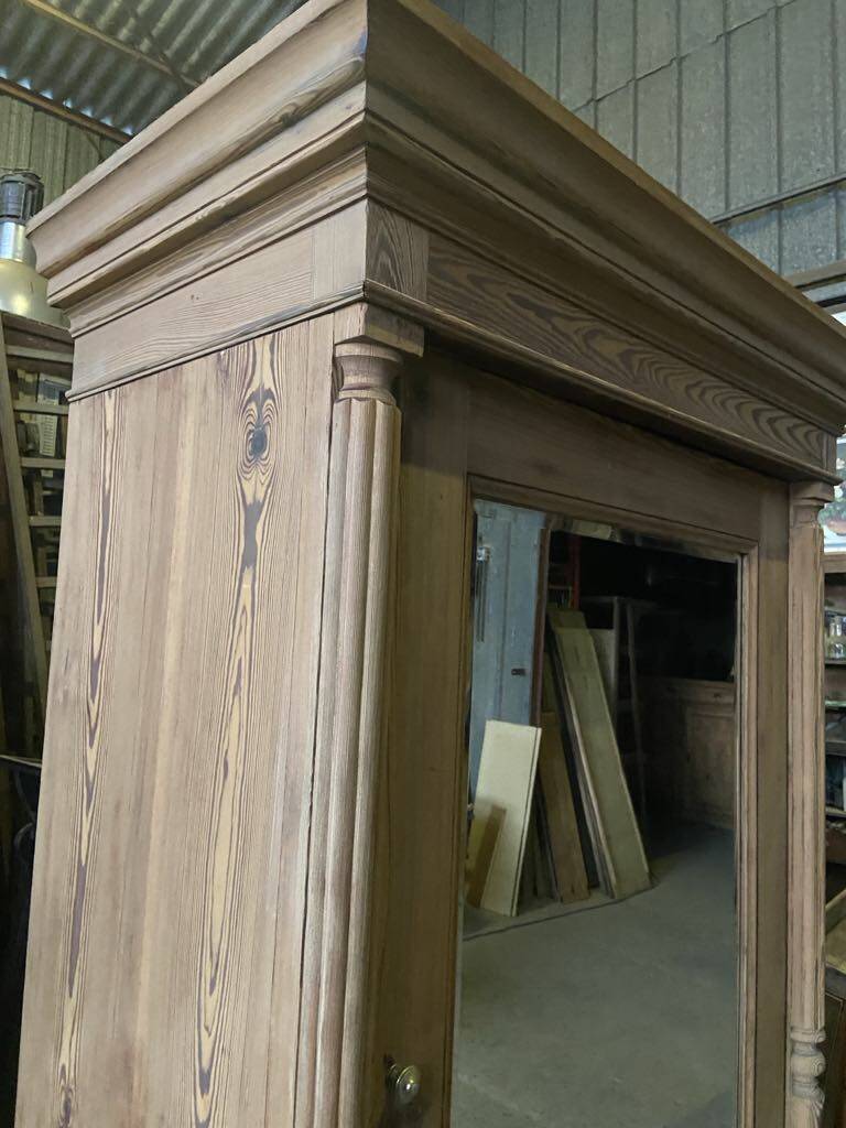 Raw wood wardrobe / closet