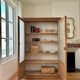 Armoire vitrée en chêne brut (rénovée)