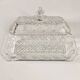 Vintage glass butter dish