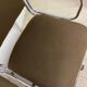 Chaise de bureau vintage avec finition chromée