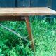 lot of 10 '30s bistro benches in pretty pattine fir