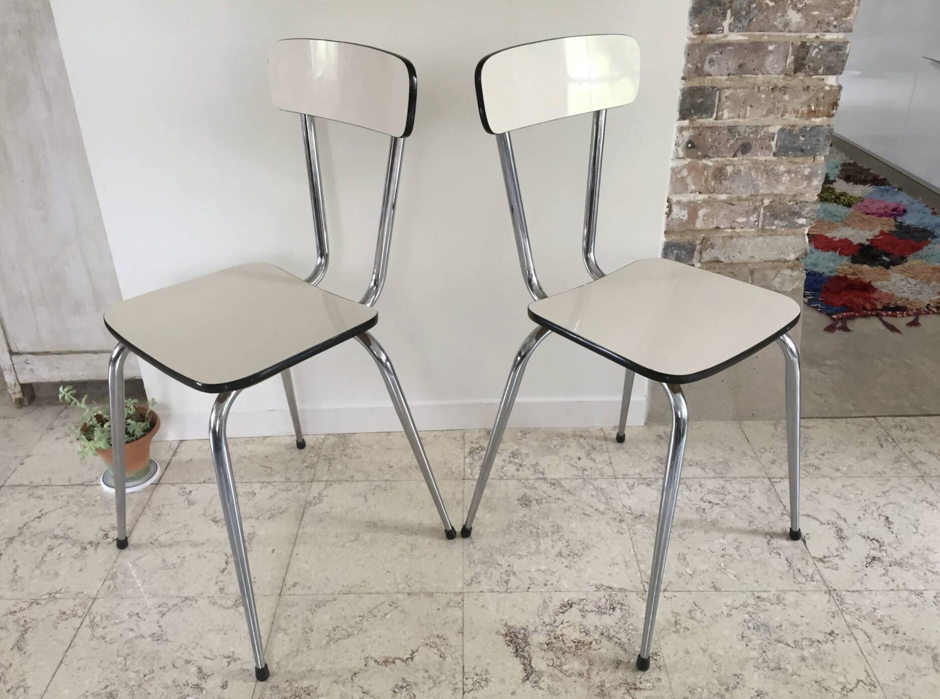 Pair of VINTAGE Formica CHAIRS