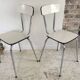 Paire de chaises  formica vintage