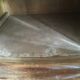 Buffet wood wood Art Deco black marble trays