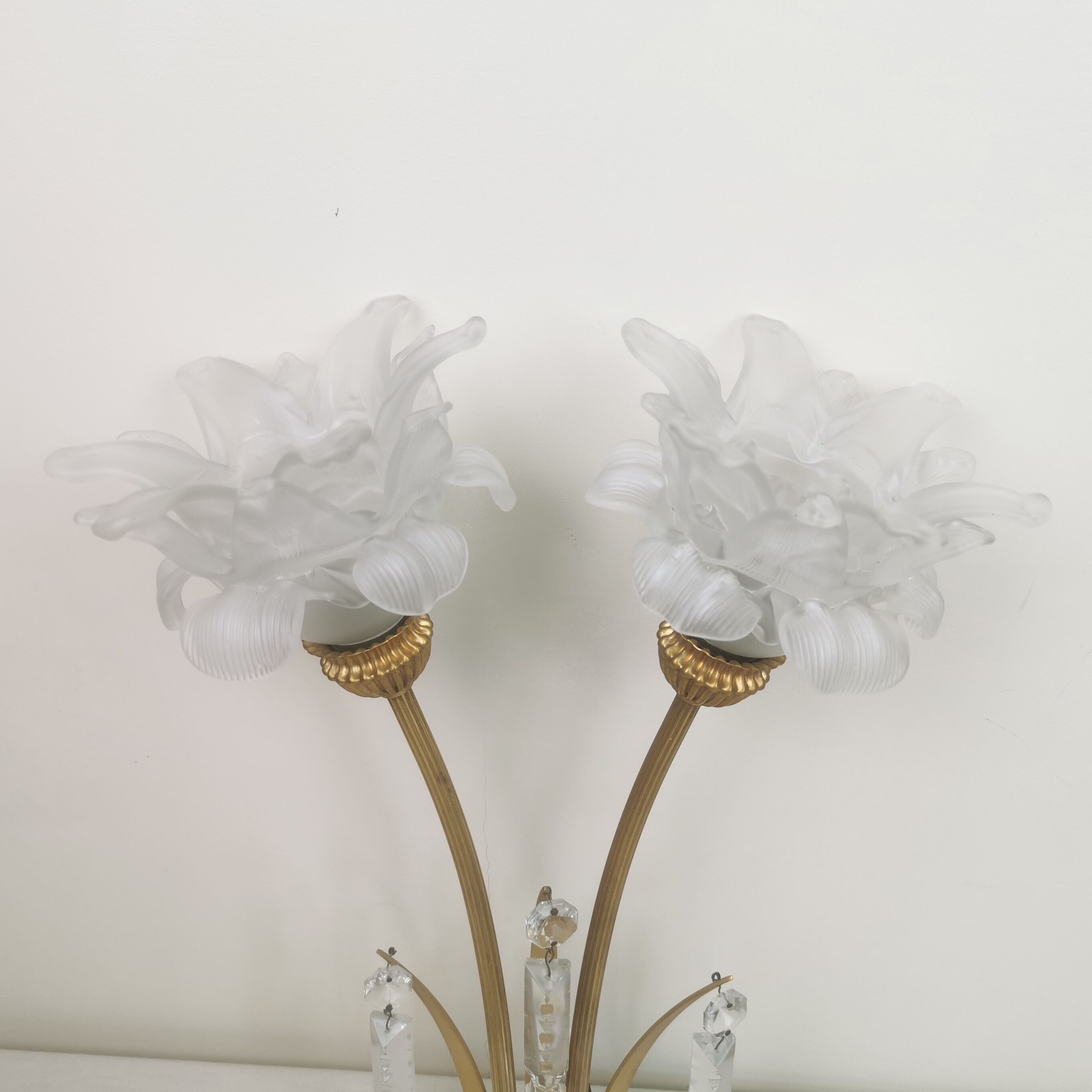 Double bronze sconce