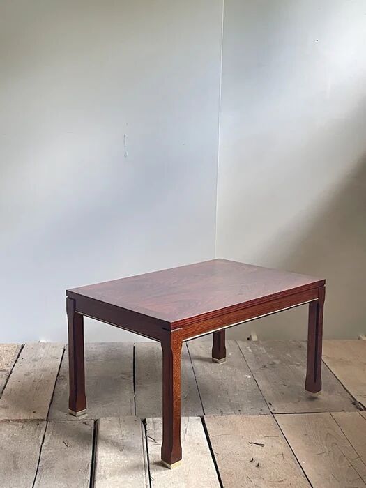 Modern Mahogany and Brazilian Rosewood Side Table Sweden circa 1960s