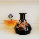 Soliflore vase in marbled glass signed Maure Viel