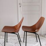 Pair of chairs Amsterdam by Pierre Guariche, recent "House of the World" reissue