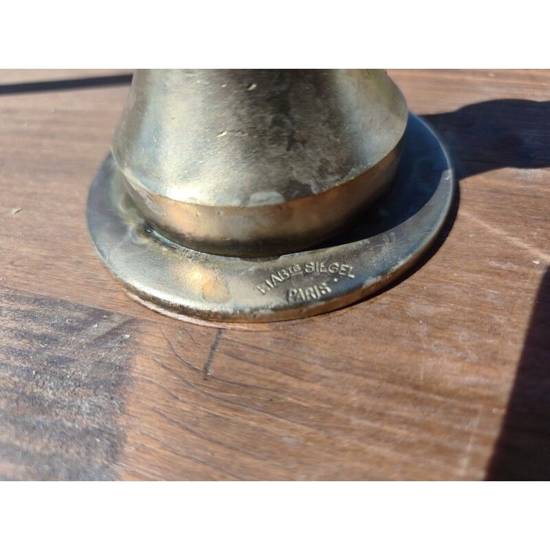 Pair of bronze shop shelves 1900 Siegel Paris