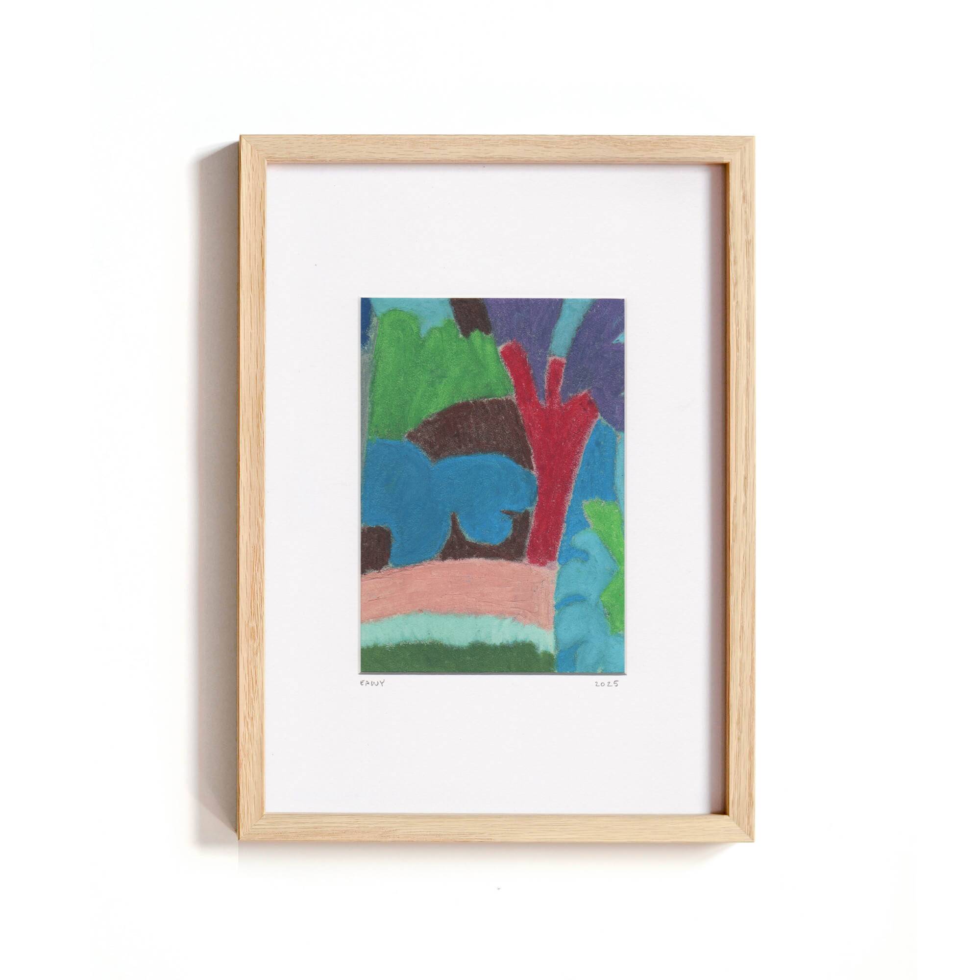 Pastel sur papier d'après P.Klee