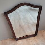 Trapezoid wood mirror 58x73
