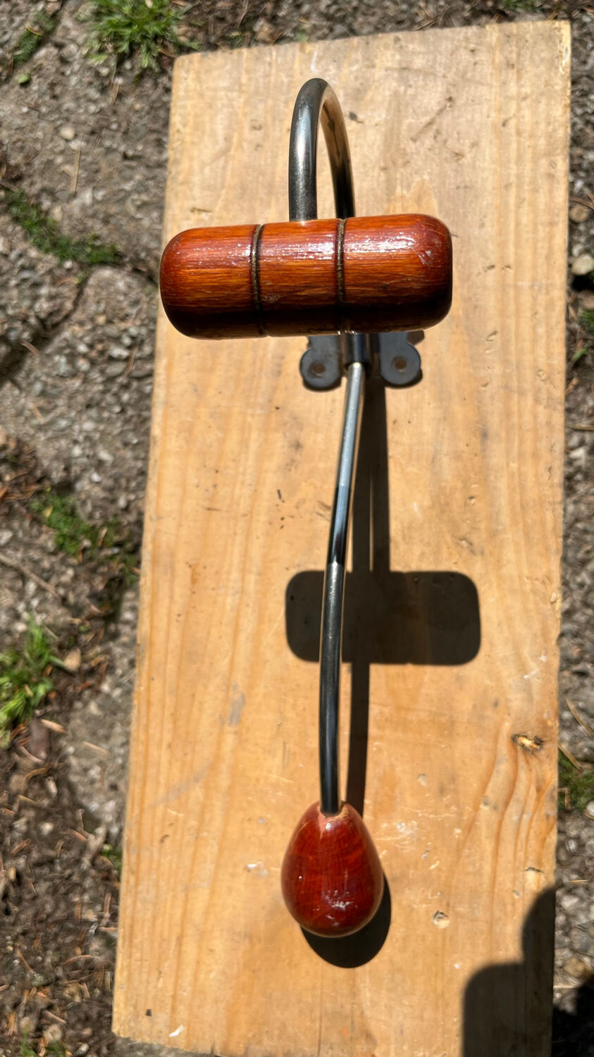 Vintage wood and metal hook