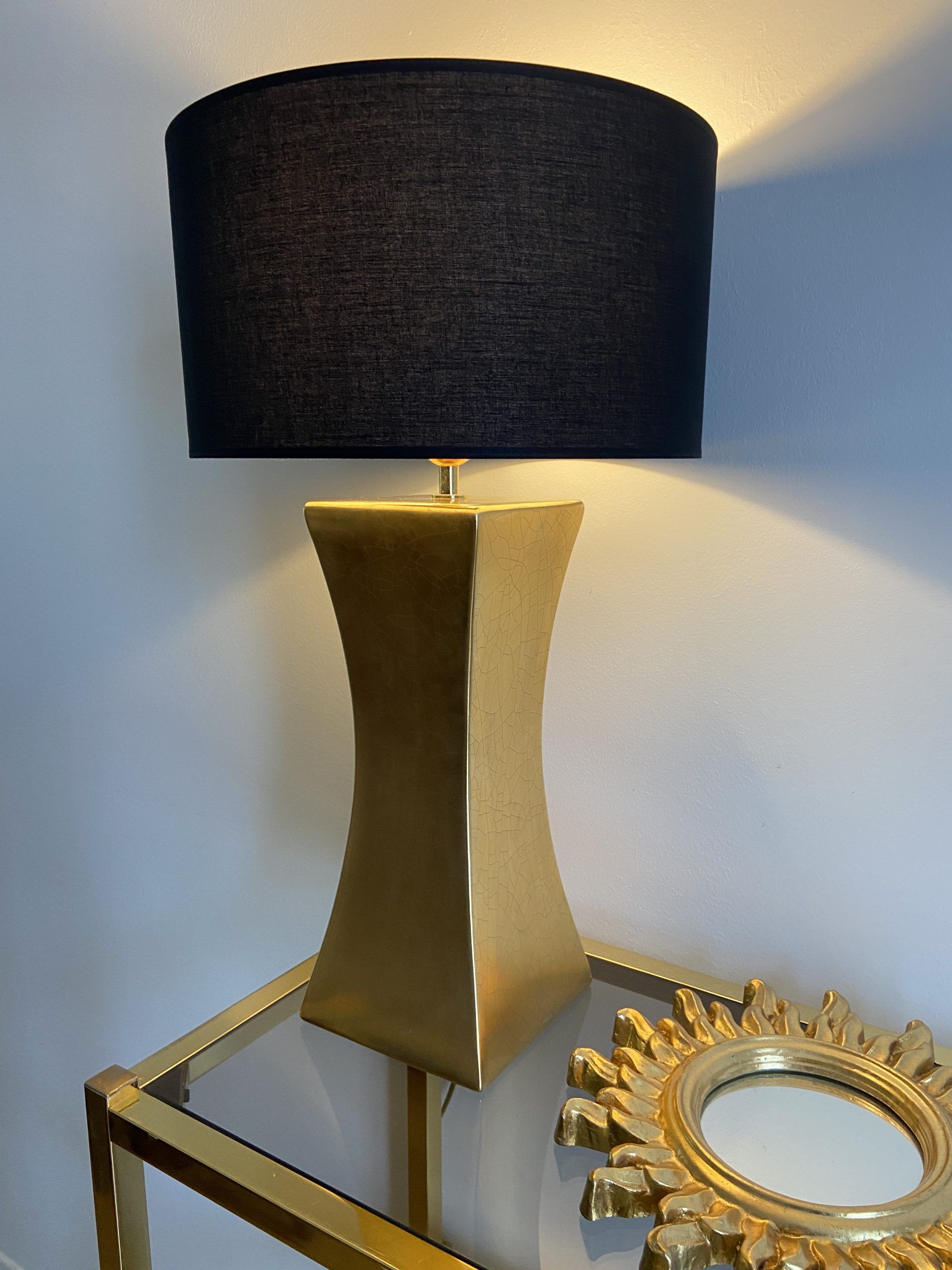House lamp the dolphin model padira gold