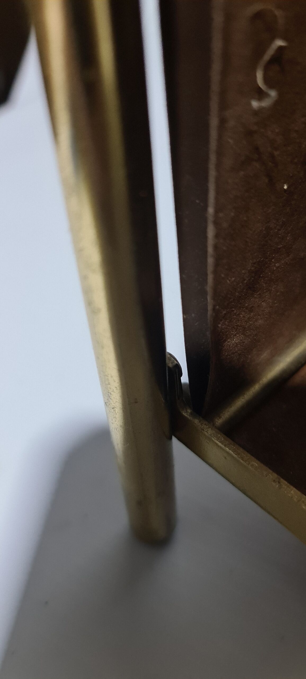 Vintage metal magazine holder