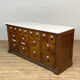 Commode d’apothicaire avec plateau en marbre, années 1930