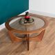 Retro Teak Round 'Astro' 'Fresco' Coffee Table By Victor Wilkins For G Plan