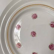 Assiettes à dessert St amand , Roses