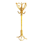 Curved rattan coat rack, 1950s-1970s
