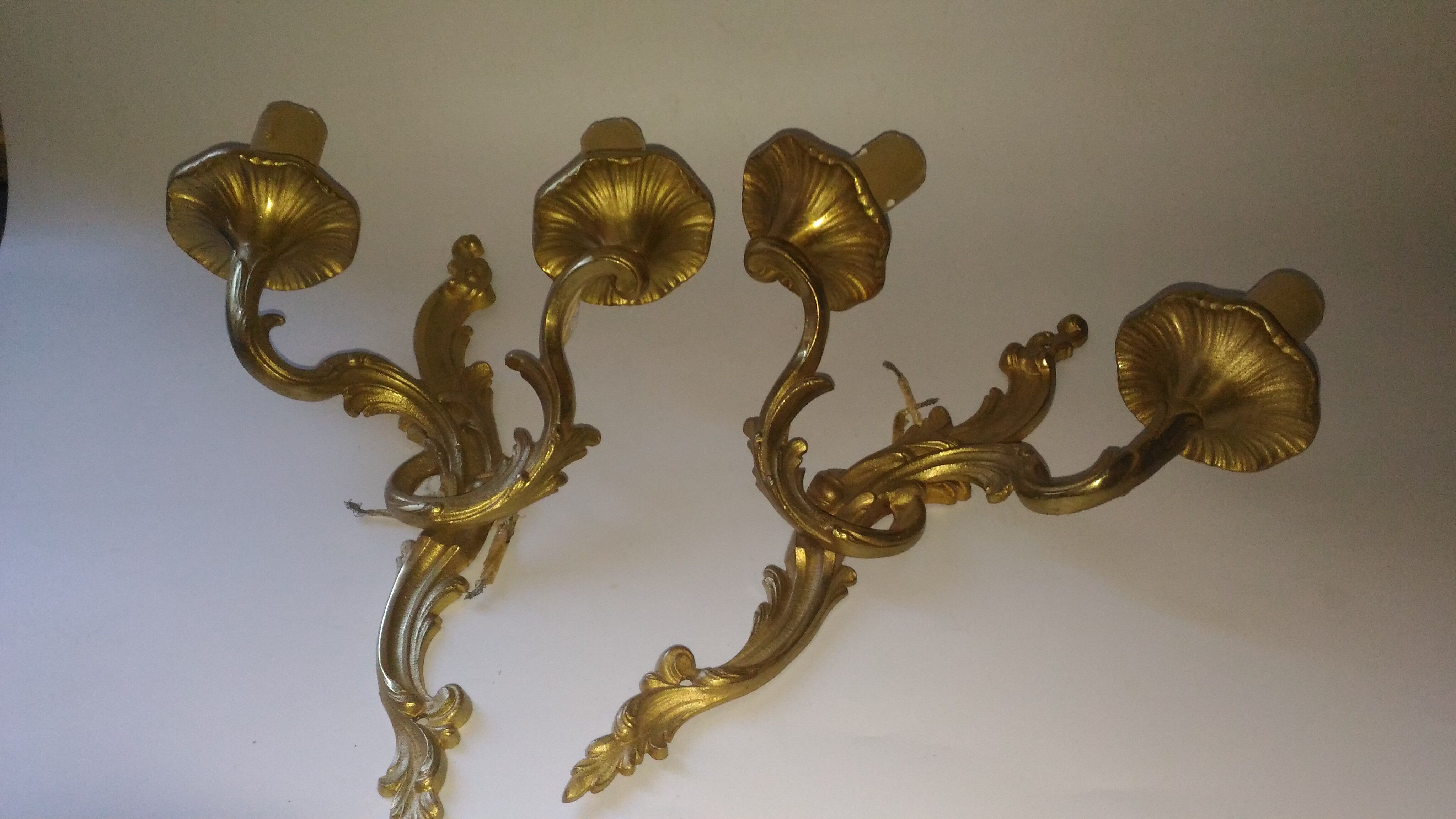 Bronze sconces