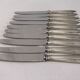 Reneka silver metal knives stainless steel blade filet service cutlery