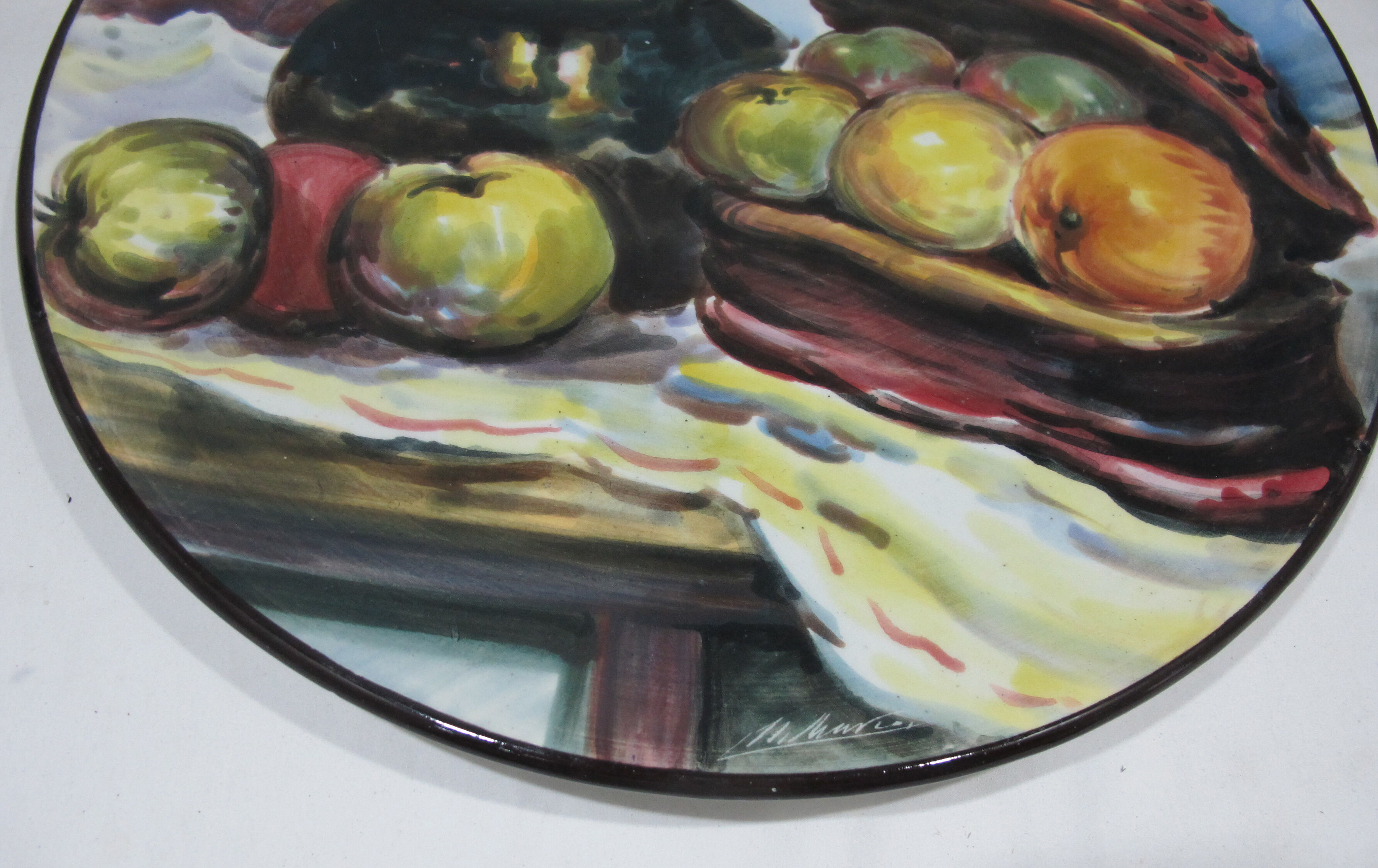 Large ceramic dish earthenware from Spain