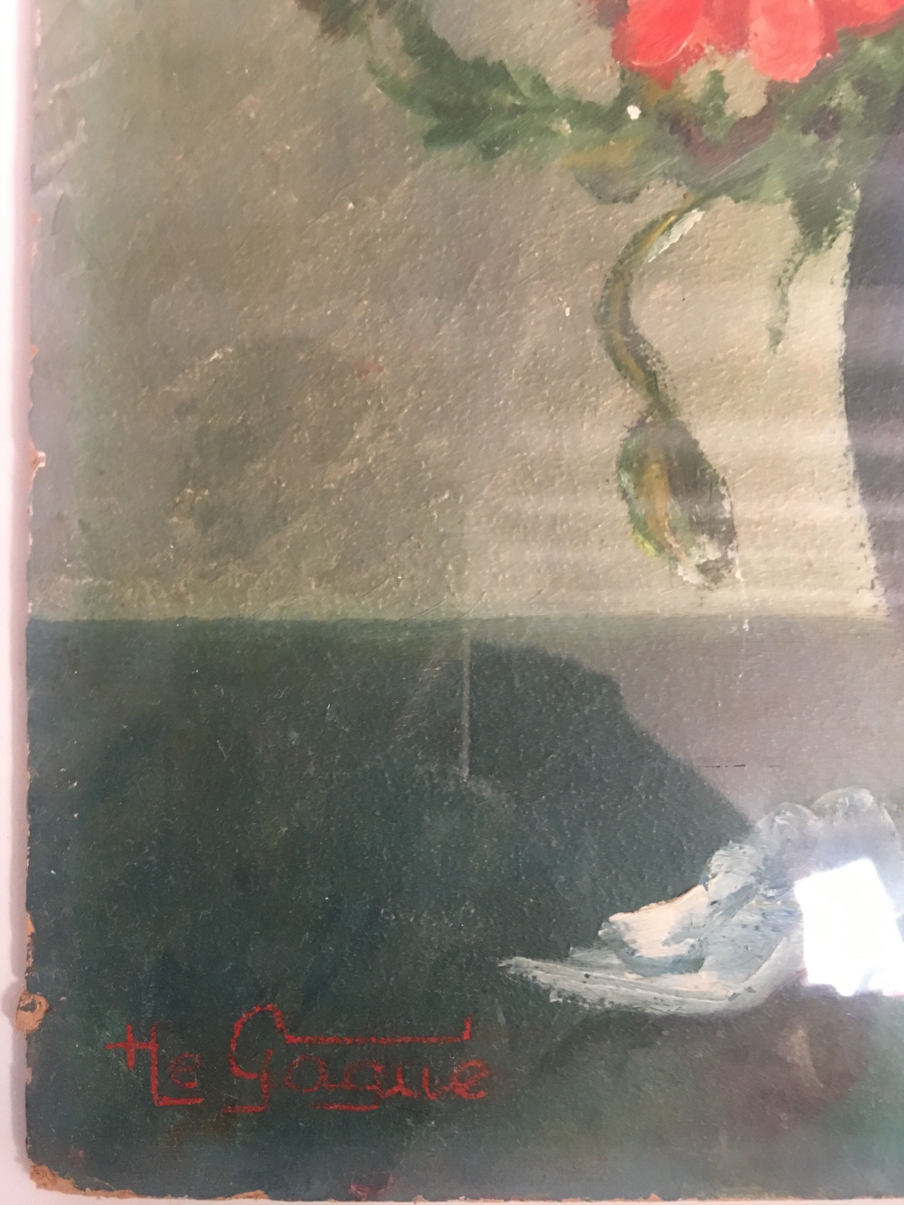 Peinture vase de fleurs