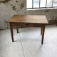 Table de ferme en pin et chêne