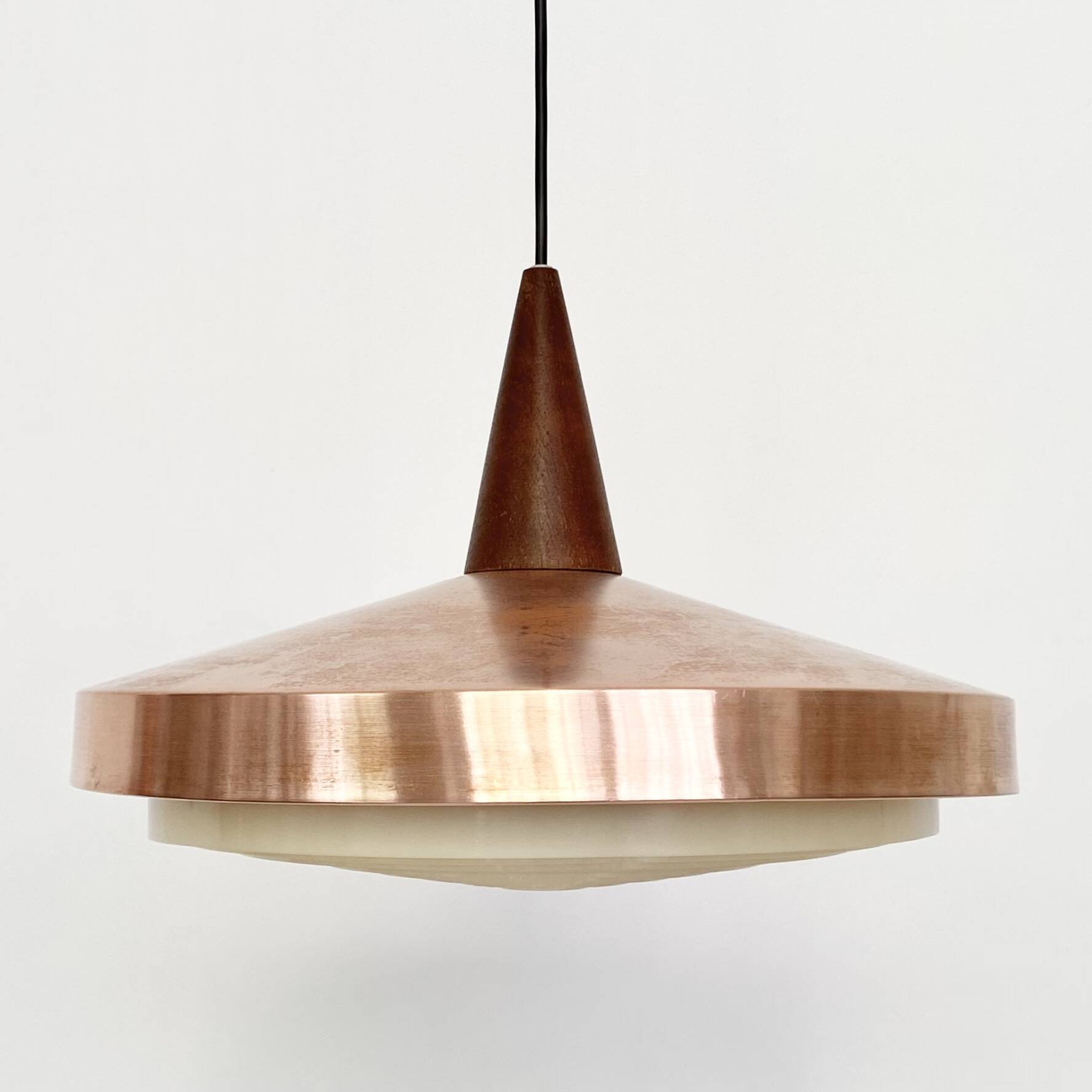 Suspension cuivre vintage 60